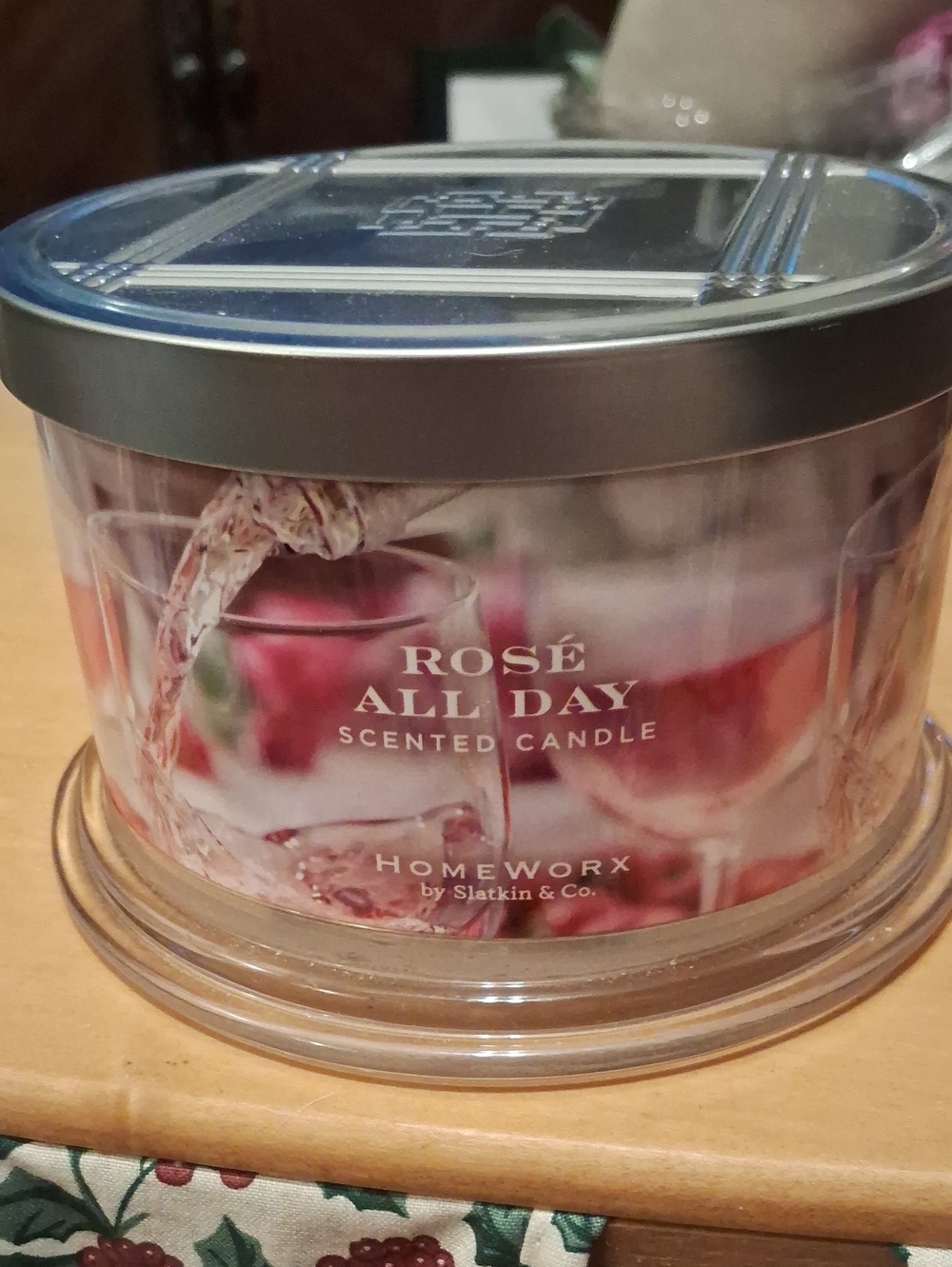 Homeworx Rosé All Day Scented Candle - Pink